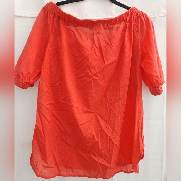 Michael Michael Kors Women's Coral Off The Shoulder Top Size Medium - Picture 2 of 5